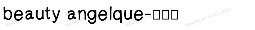 beauty angelque字体转换